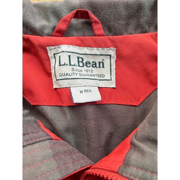 L.L. Bean Men's Warm up Bomber Style Full Zip Jacket.Lined. Burnt Orange. Sz. M - Picture 4 of 8